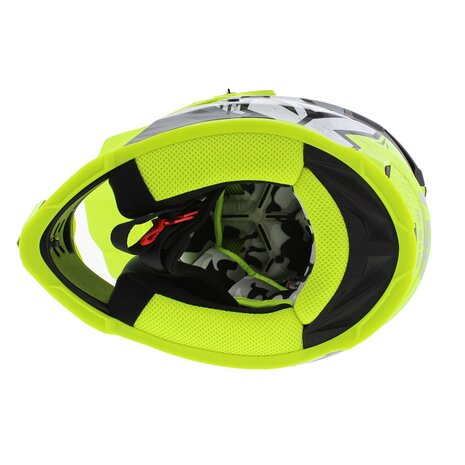 LS2 MX437 Fast EVO II mini kinder crosshelm Crusher glans zwart geel