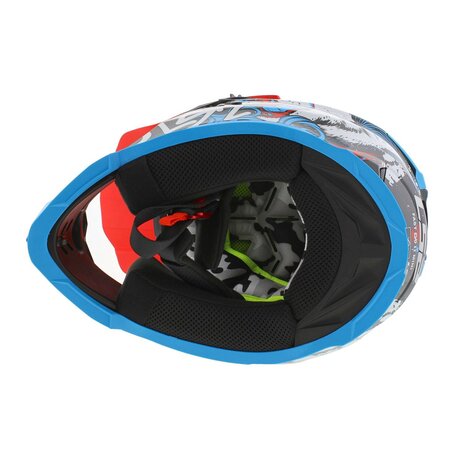 LS2 MX437 Fast EVO II mini kinder crosshelm Starmaw glans zwart