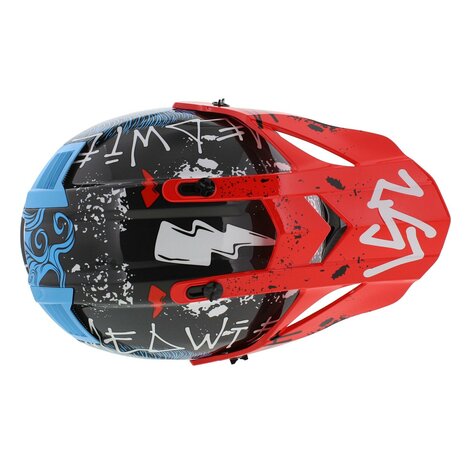 LS2 MX437 Fast EVO II mini kinder crosshelm Starmaw glans zwart