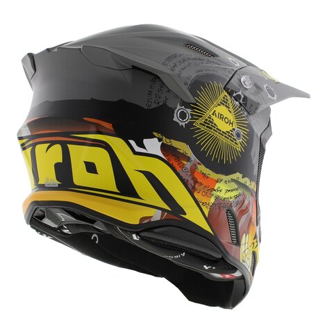 Airoh Twist 3.0 crosshelm Adventure mat grijs zwart oranje
