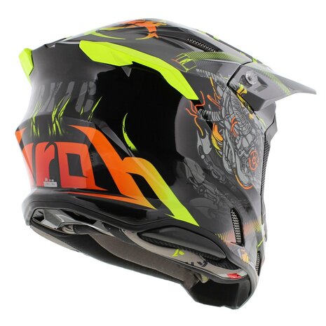 Airoh Twist 3.0 crosshelm Toxic glans zwart geel