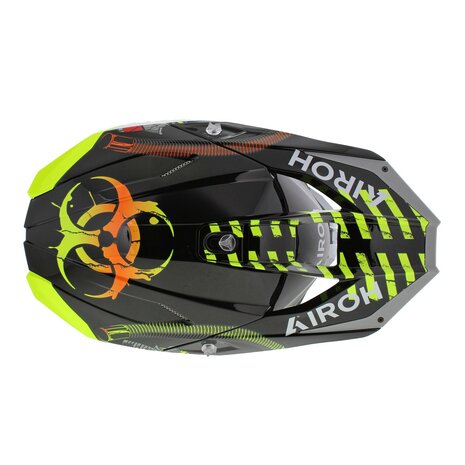 Airoh Twist 3.0 crosshelm Toxic glans zwart geel