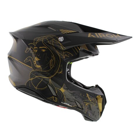 Airoh Twist 3.0 crosshelm Titan mat zwart goud