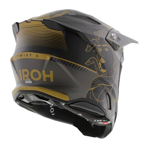 Airoh Twist 3.0 crosshelm Titan mat zwart goud