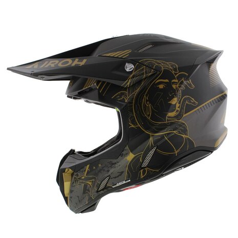 Airoh Twist 3.0 crosshelm Titan mat zwart goud