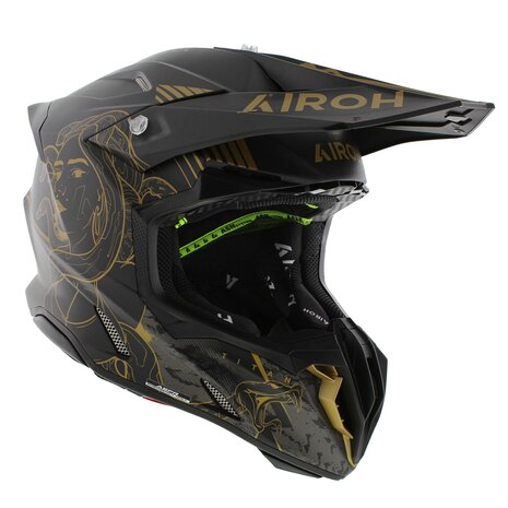 Airoh Twist 3.0 crosshelm Titan mat zwart goud