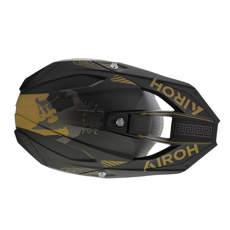 Airoh Twist 3.0 crosshelm Titan mat zwart goud