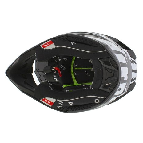 Airoh Twist 3.0 crosshelm Thunder glans zwart wit