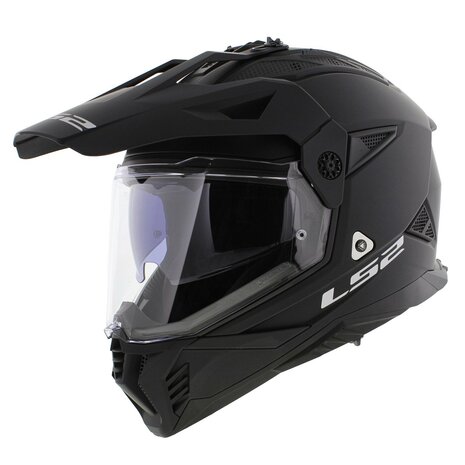 LS2 MX702 Pioneer II helm solid mat zwart