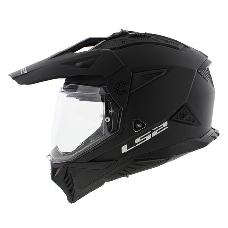 LS2 MX702 Pioneer II helm solid mat zwart