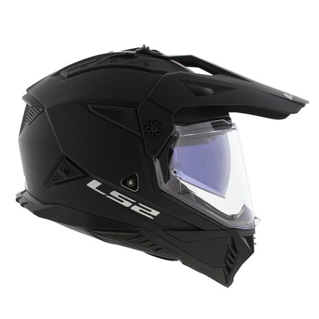 LS2 MX702 Pioneer II helm solid mat zwart