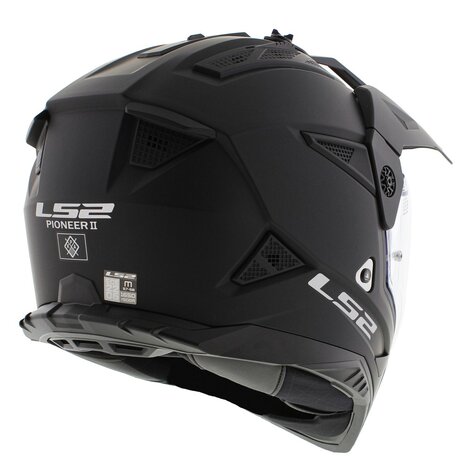 LS2 MX702 Pioneer II helm solid mat zwart