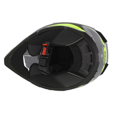 LS2 MX702 Pioneer II helm Namib mat grijs geel