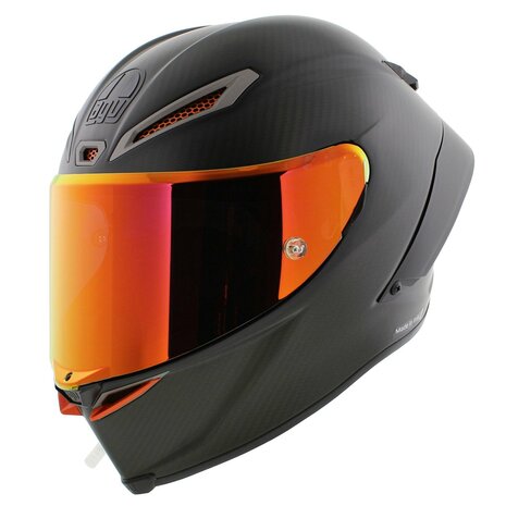 AGV Pista GP RR Helm Electrum Mono Mat Zwart Carbon Rood (2206)