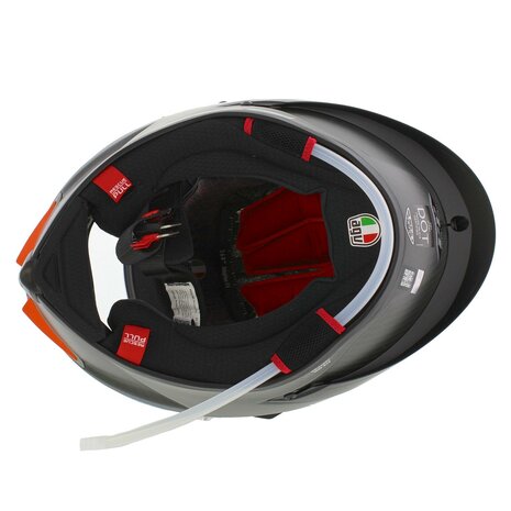 AGV Pista GP RR Helm Electrum Mono Mat Zwart Carbon Rood (2206)