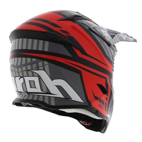Airoh Aviator Ace 2 crosshelm Proud - mat rood zwart grijs
