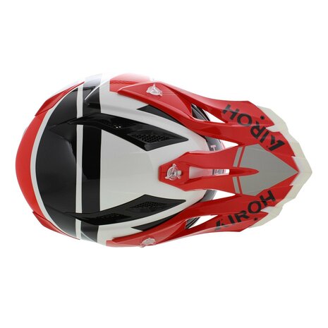 Airoh Aviator Ace 2 crosshelm Engine - glans wit rood zwart