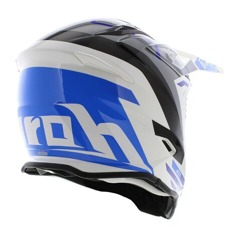 Airoh Aviator Ace 2 crosshelm Ground - glans wit grijs blauw