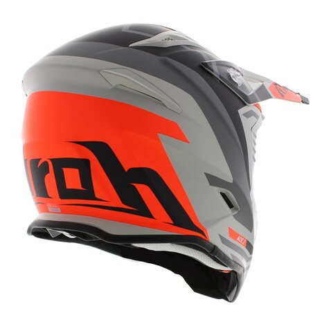 Airoh Aviator Ace 2 crosshelm Ground - mat grijs oranje