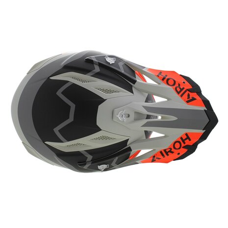 Airoh Aviator Ace 2 crosshelm Ground - mat grijs oranje