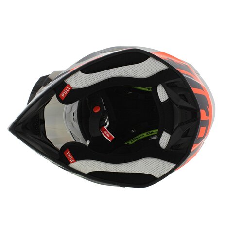 Airoh Aviator Ace 2 crosshelm Ground - mat grijs oranje