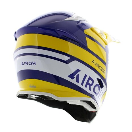 Airoh Aviator Ace 2 crosshelm Sake - glans geel wit paars