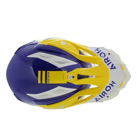 Airoh Aviator Ace 2 crosshelm Sake - glans geel wit paars