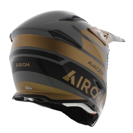 Airoh Aviator Ace 2 crosshelm Sake - mat zwart goud