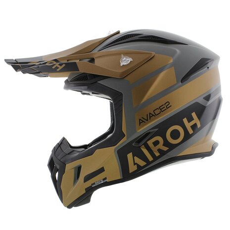 Airoh Aviator Ace 2 crosshelm Sake - mat zwart goud