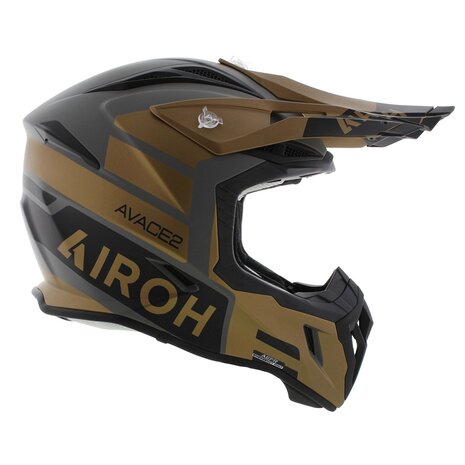 Airoh Aviator Ace 2 crosshelm Sake - mat zwart goud