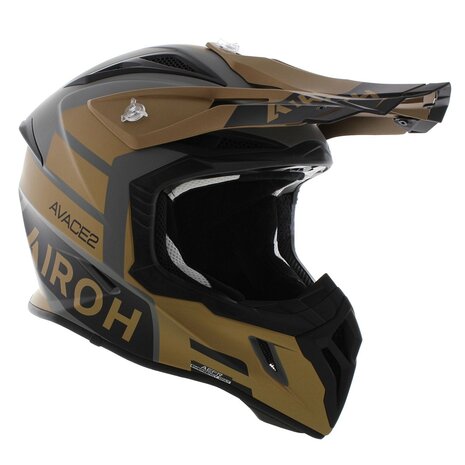 Airoh Aviator Ace 2 crosshelm Sake - mat zwart goud