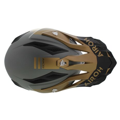 Airoh Aviator Ace 2 crosshelm Sake - mat zwart goud