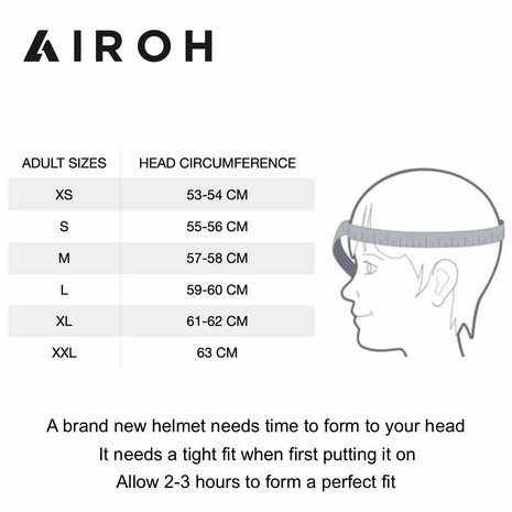 Airoh Helm Aviator 3 AMS&sup2; Saber mat blauw wit geel - Maat S
