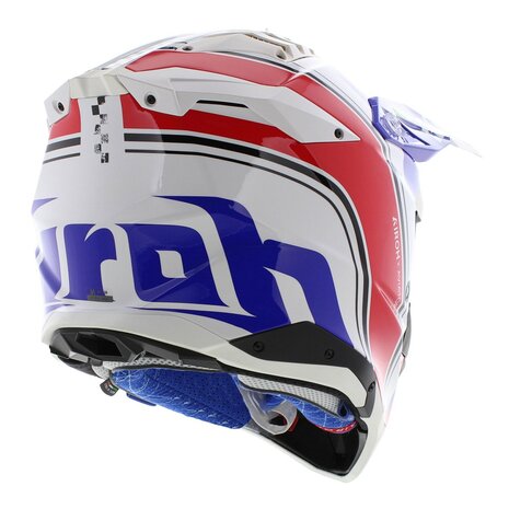 Airoh Helm Aviator 3 AMS&sup2; Hima glans blauw wit rood