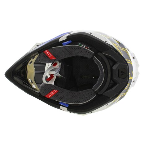 Airoh Helm Aviator 3 AMS&sup2; Monarch glans blauw wit geel