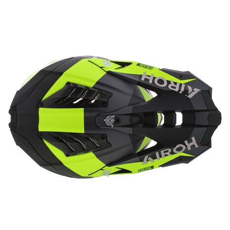Airoh Helm Aviator 3 AMS&sup2; Monarch mat grijs zwart fluo geel