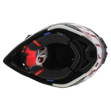 Airoh Helm Aviator 3 AMS&sup2; Monarch mat grijs wit rood