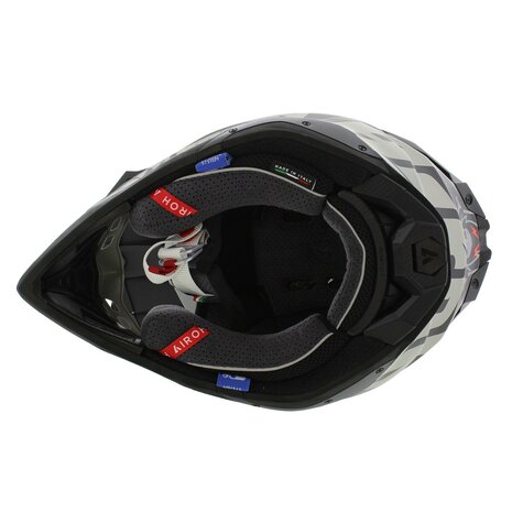 Airoh Helm Aviator 3 AMS&sup2; Burnout mat zwart grijs rood