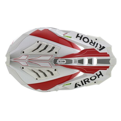 Airoh Helm Aviator 3 AMS&sup2; Saber glans rood wit zwart