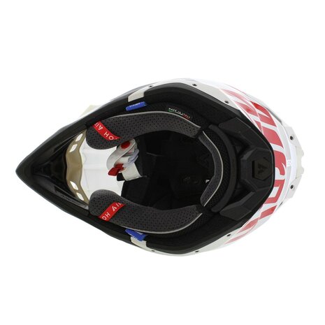 Airoh Helm Aviator 3 AMS&sup2; Saber glans rood wit zwart