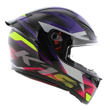 AGV K1 S Motorhelm Fastlap zwart paars roze
