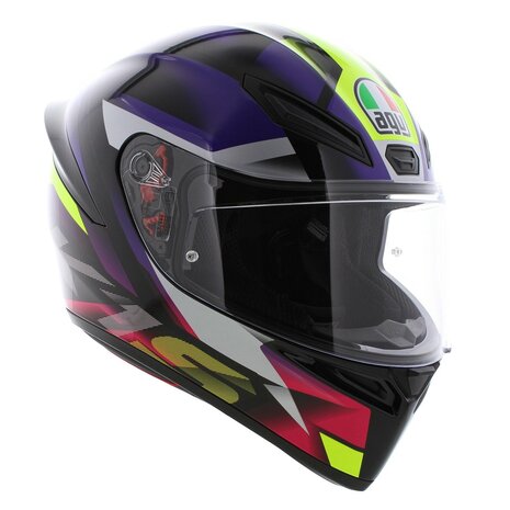AGV K1 S Motorhelm Fastlap zwart paars roze