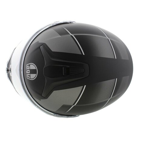 AGV Tourmodular Perception motorhelm mat zwart zilver systeemhelm
