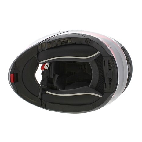 AGV Tourmodular Perception motorhelm glans zwart grijs rood systeemhelm