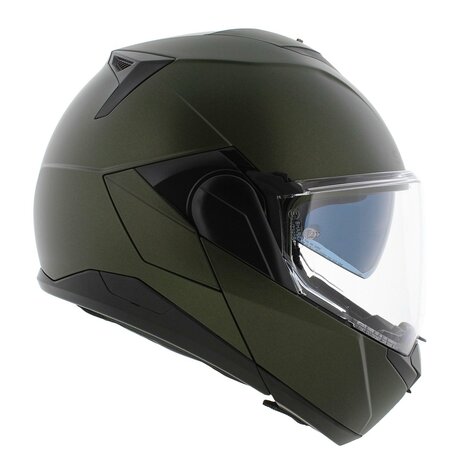 Shark Oxo helm solid mat groen - systeemhelm motorhelm