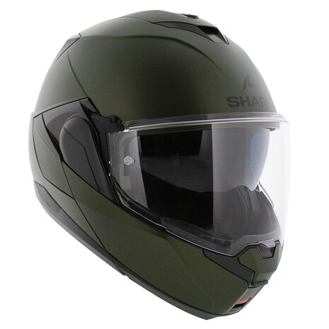 Shark Oxo helm solid mat groen - systeemhelm motorhelm
