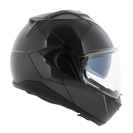 Shark Oxo helm solid glans antraciet - systeemhelm motorhelm