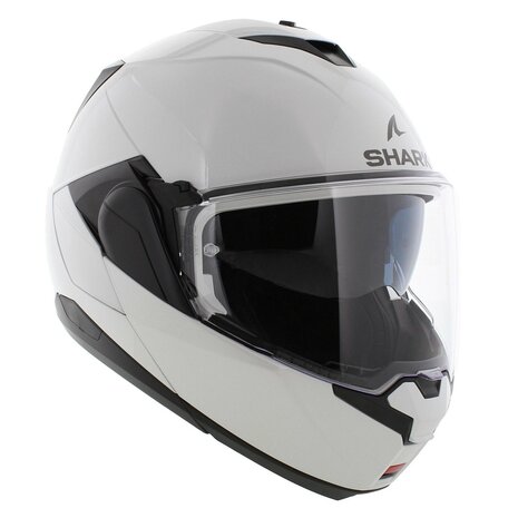 Shark Oxo helm solid glans wit - systeemhelm motorhelm