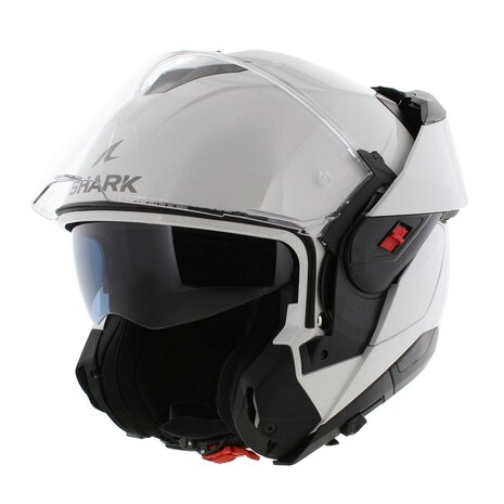 Shark Oxo helm solid glans wit - systeemhelm motorhelm