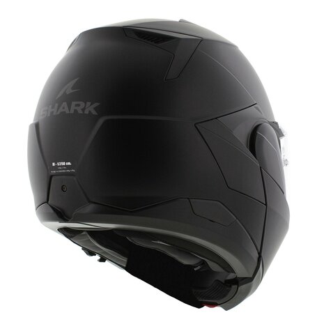 Shark Oxo helm solid mat zwart - systeemhelm motorhelm